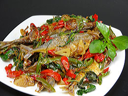 Tumis Ikan Asin Peda Kemangi