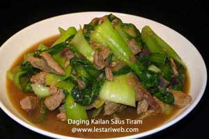 Daging Pak Coy Saus Tiram