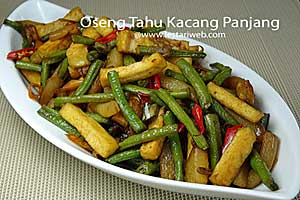 Oseng Tahu Kacang Panjang