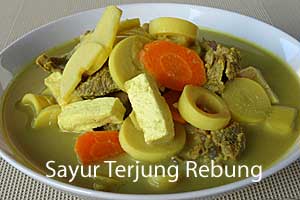Sayur Terjun Rebung