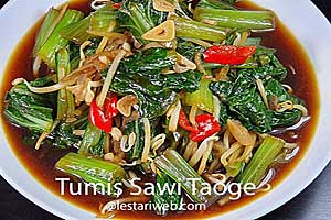 Tumis Sawi Taoge
