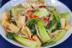Tumis Tahu Saus Tiram