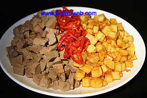 Kentang Goreng dan Hati Rebus