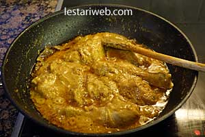 masakan ayam begana matang
