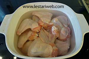 ayam direndam dalam larutan garam