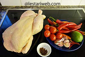 Bahan Pelecing Ayam