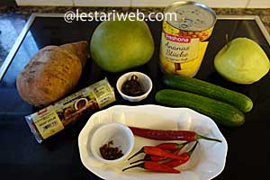 Bahan Rujak Serut