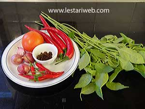 Bahan Sambal Kemangi