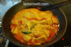 Lodeh Tahu Labu Siam Step 15