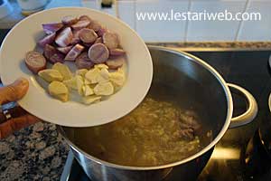 Sop Kambing Step